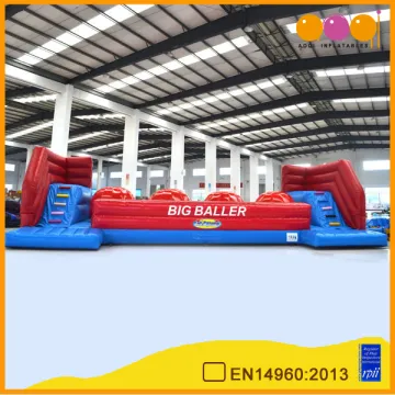 AOQI cheap price inflatable interactive wipeout sport game