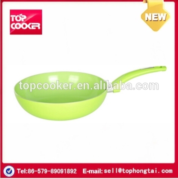 New popular aluminium colorful nonstick coating wok