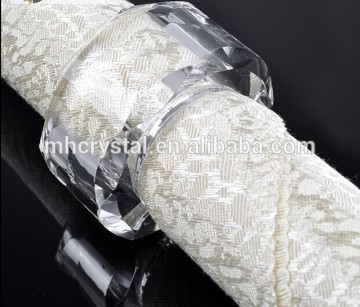 Round glass napkin rings MH-00151B