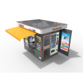 Street-side mobile fast food kiosks