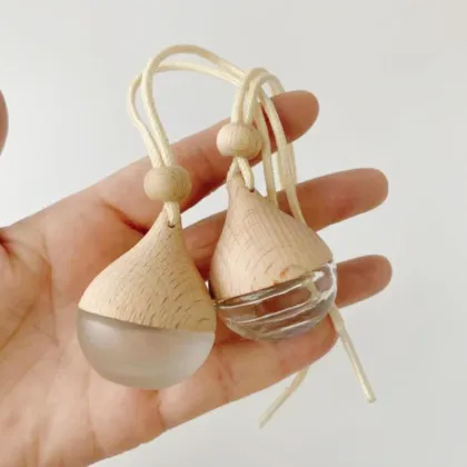 Wooden Cap Frost 8ml 10ml Car Air Diffuser Perfume Bottle