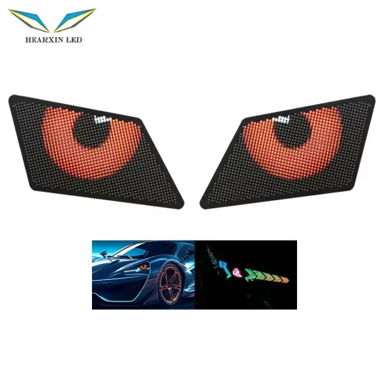 Programmable 12V Demon Eyes LED Display Panel for Car and Bags