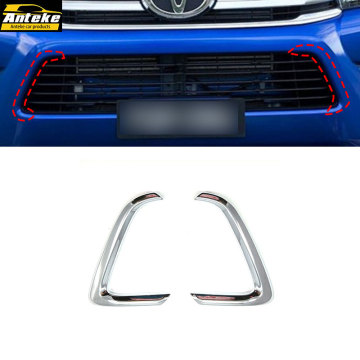 OEM Car ABS Carbon Fiber Chrome Exterior Accessories for Toyota Hilux Lower Grille Trim