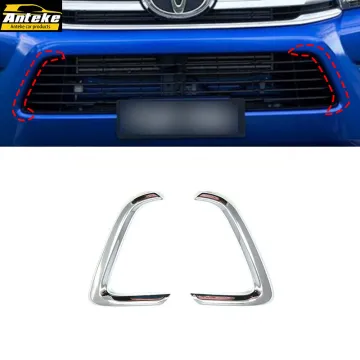 OEM Car ABS Carbon Fiber Chrome Exterior Accessories for Toyota Hilux Lower Grille Trim