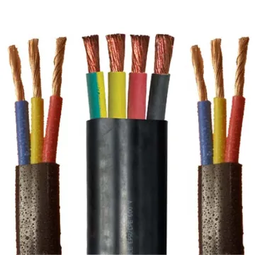 600V Waterproof 2.5mm² 4 Core Flat Submersible Pump Cable: High-Quality Flat Cable for Durable Performance