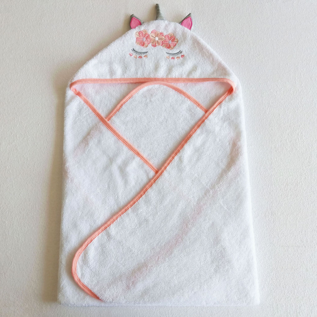 Ct79 100 Cotton Embroidered Baby Cloak Bath Towel 3