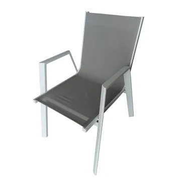 Aluminium Garden Dining Set with Sling Back Chairs
