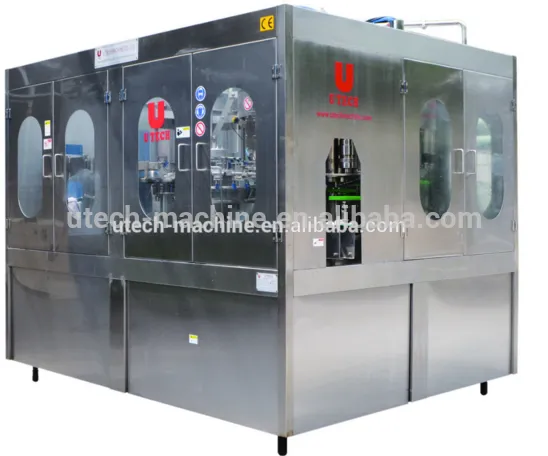 Quality assured 3-in-1 bottle washing and capping water filling machine line