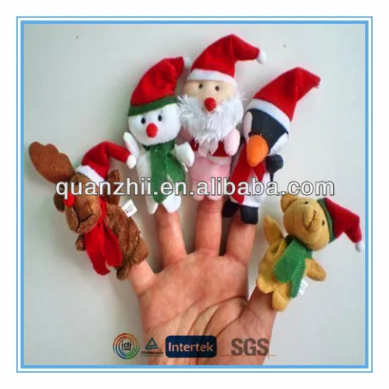 Santa finger puppet plush toy