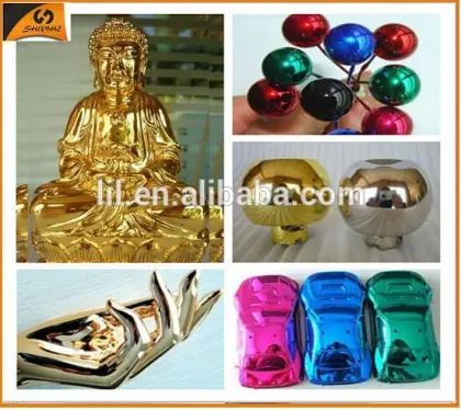 Chemical Powder coating & silver mirror chrome paint & paint chemical powder spray on chrome