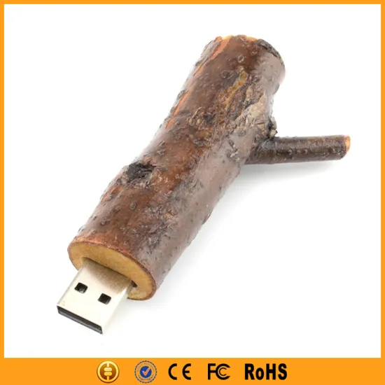 Promotional Gift Nature Wood Tree Branch Usb Pen Drive 1gb 2gb
