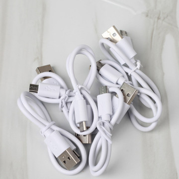 Micro Wireless Earphones Charging Cable 2A 0.3m for Android V8 with USB Fan