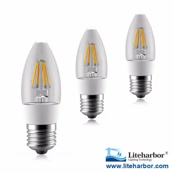 Epistar B35/ B11 F35/F11 A60/A19 P45 AC176-264V AC93-132V UL LED Filament Bulb