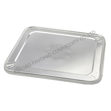 Aluminium foil container lid half size pan lid