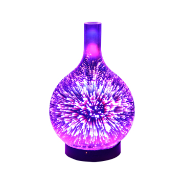 3D Night Light Fireworks Glass Humidifier Aromatherapy Machine Aroma Diffuser