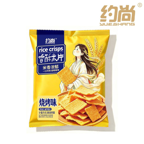 Cracker di riso croccanti al gusto barbecue Venduto a peso