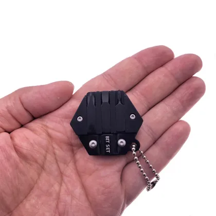 Portable Hexagon Multi-tool Keychain: EDC Knife, Screwdriver, and Survival Tool