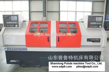 Twin Spindle CNC Lathe TCK6236X2 double head and CNC Controller TCK6236