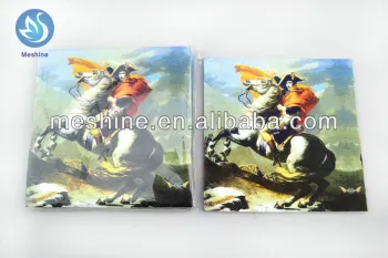 Virgin pulp high quality printed paper napkin wholesale