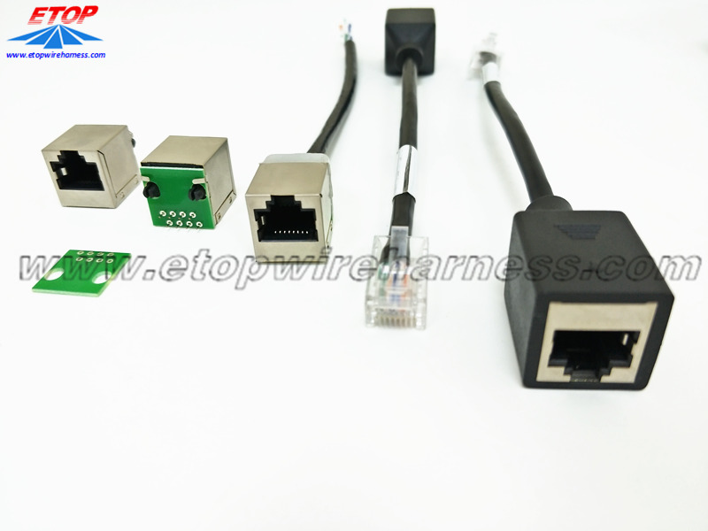 كابل معياري لمحول RJ45 8P8C محمي