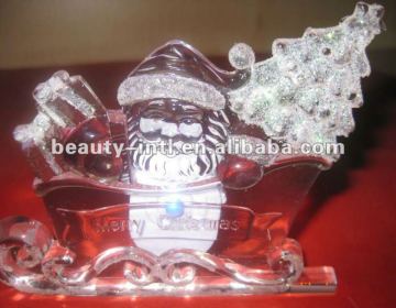 clear santa claus acrylic trophy