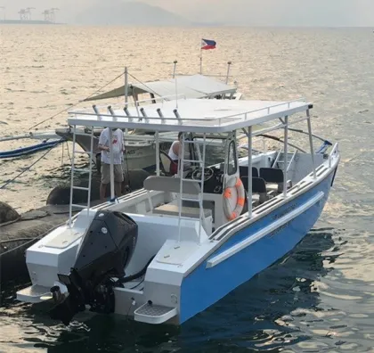 CE Certified 8m Aluminum Passenger Diving Boat Ship