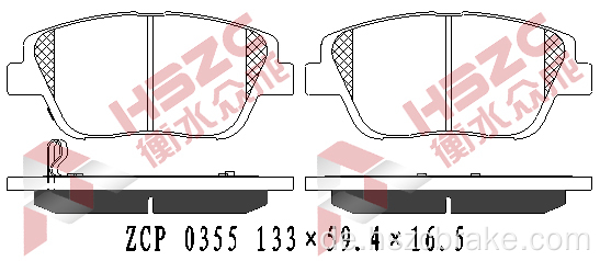 FMSI D1444 Keramikbremsbelastung für Hyundai