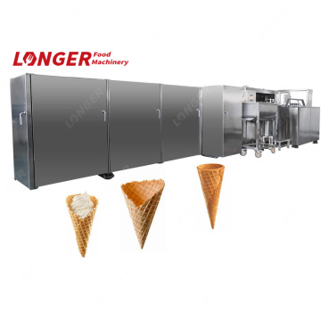 Commercial Automatic Waffle Ice Cream Cone Baking Machine