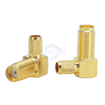 SMA betina jack rf koaksial adaptor sudut kanan untuk kabel rg58