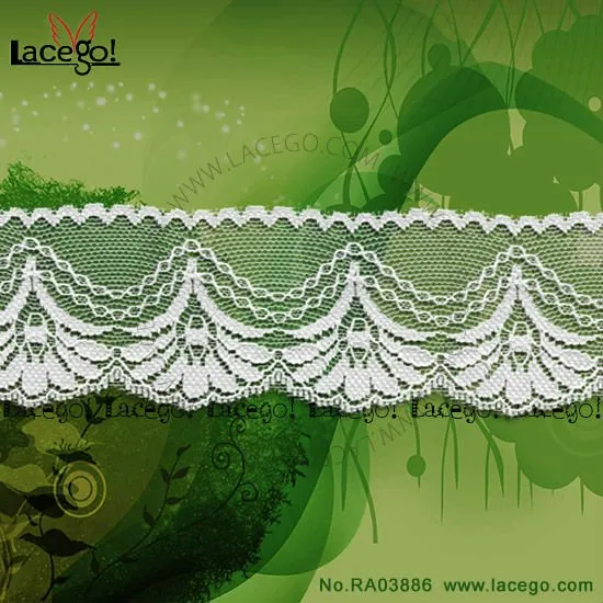Raschel Decorative Wedding Scalloped Lace Trim