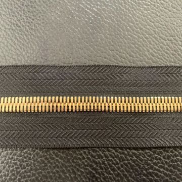 Heavy duty open ended brass zippers for luggage