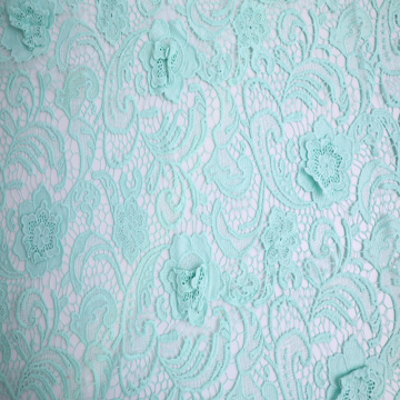 Elegant Mily Yarn 3D Flower Chemical Lace Fabric