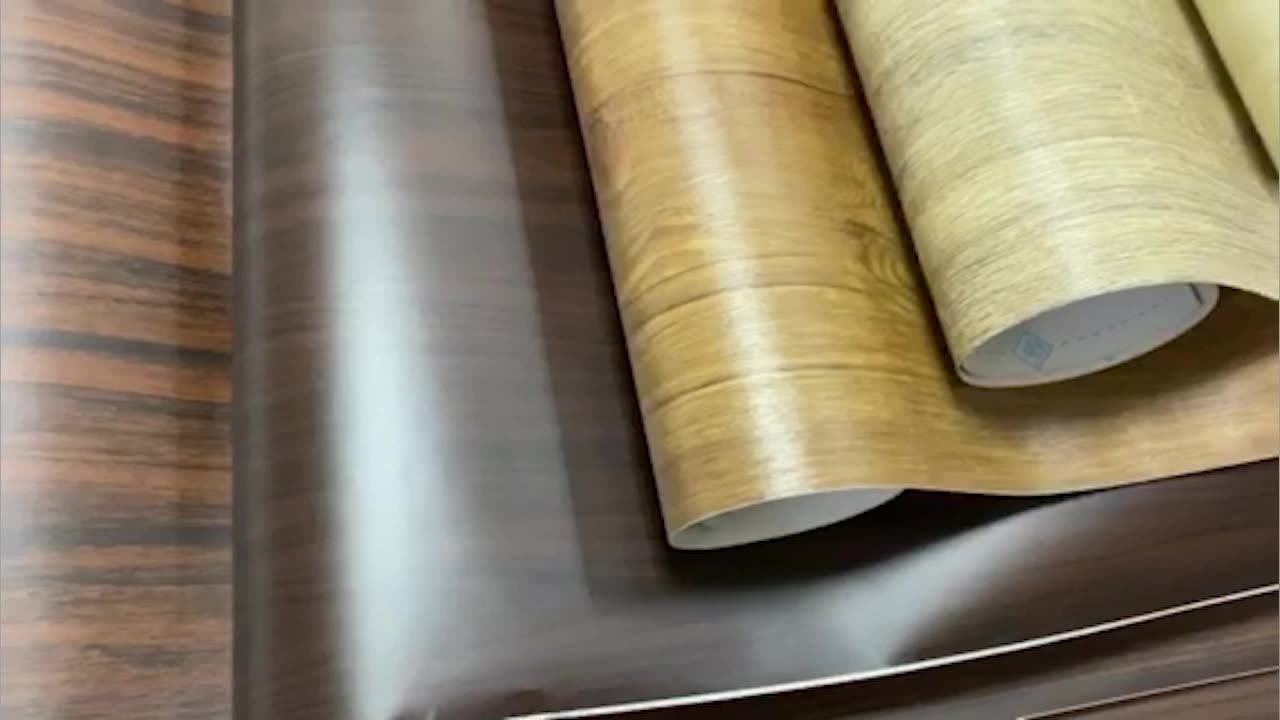 PVC Wood Grain Matte Film Wooden Vinyl