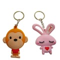 Personalizar Kawaii Smiley Face 3D PVC Keychain