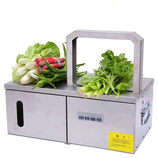 Automatic Vegetable and Fruit Strapping Machine with Mini OPP Film Binding for Sausage Tapes - 22x18 Bundling Machine