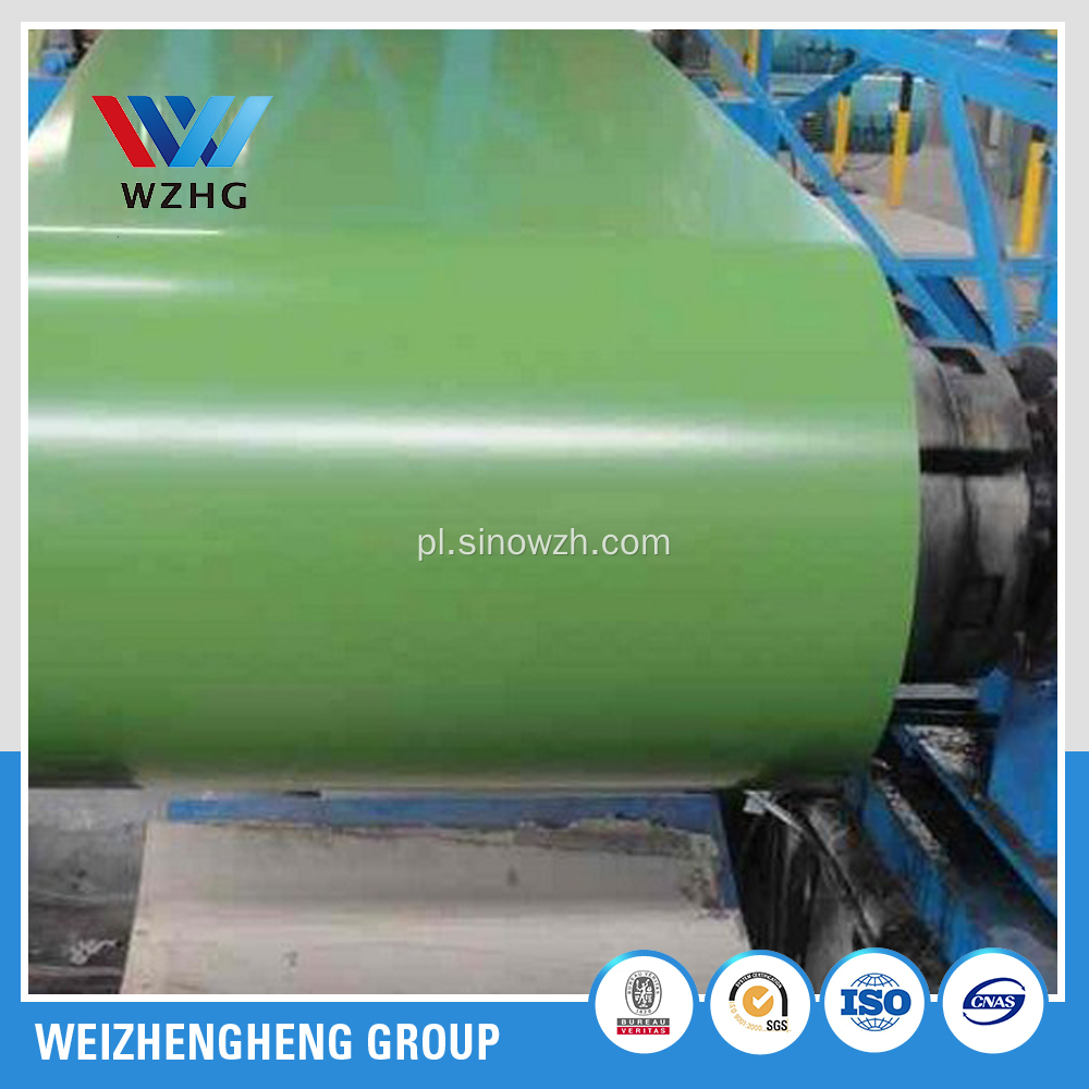 Zielony RAL6029 Prepainted Steel Coil do falowania