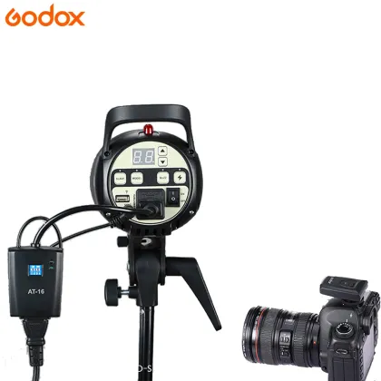 Godox AT-16 3.5mm Wireless Flash Trigger Receiver for Canon Fujifilm DSLR Cameras - Sync Speed