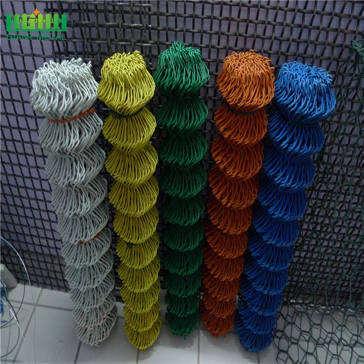 USED PVC coated diamond wire fence