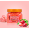 Natural Strawberry Unrefined Salt Cream Shea Body Scrub