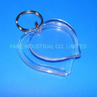 Heart Shape Photo Keychain
