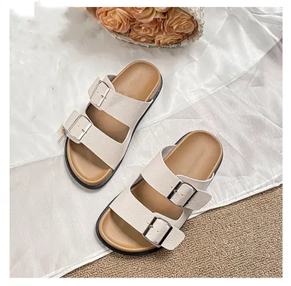 2023 Custom Beach Slippers: Rubber Cork Birken Shoes for Women and Men
