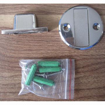 Magnetic door stopper, made of zinc alloy, stainless steel 201, satin and mirror finish