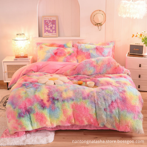 220gsm milk velvet four-piece bedding sets