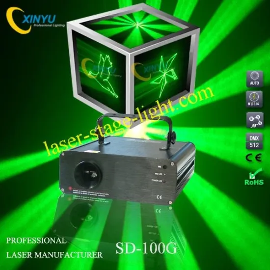 Sd-100g Green Animation Laser Lighting With Sd Card