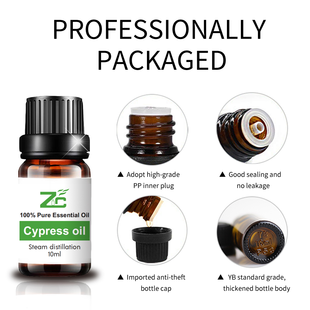 Cypress Essential Oil 100% natural para la aromaterapia difusor