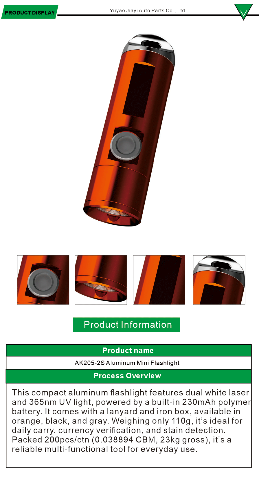 High Quality Mini Flashlight