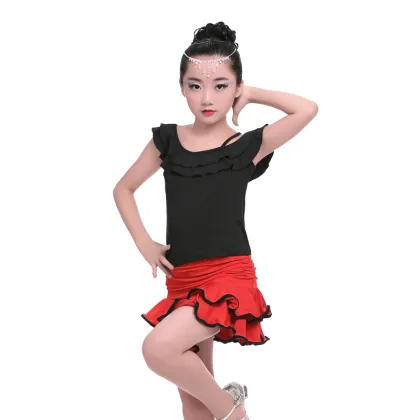 Stage show sling practice dance dress for girl