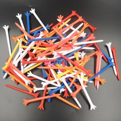 Wholesale Golf Tees: 5-Prong 70mm, 5 Claw, Durable Plastic Tees with Golf Ball Holder for Practice
