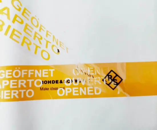 total transfer customized company logo OPEN VOID tape