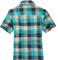 Chemise en coton manches courtes plaid Shipping masculine de libre